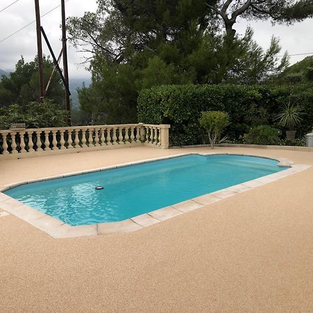 Charmante Villa A 15 Min De Nice Avec Piscine Blausasc Bagian luar foto